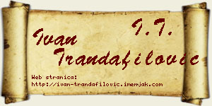 Ivan Trandafilović vizit kartica